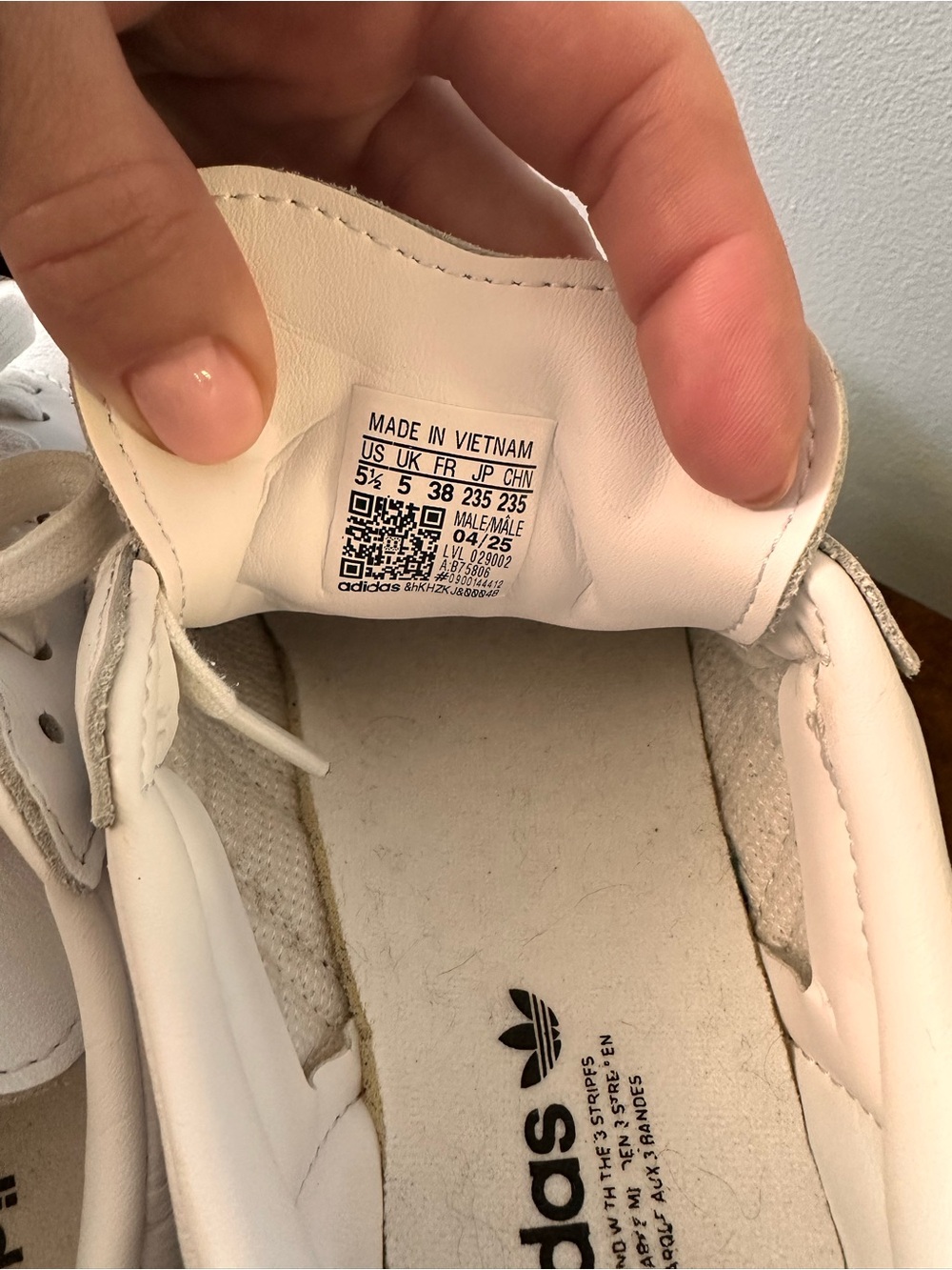 adidas Samba OG Sneakers in White/Black - Picture 11 of 11